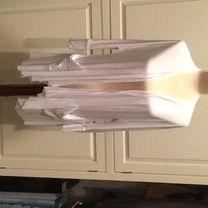 PURE WHITE LIGHTWEIGHT LONG SWEATER/JACKET